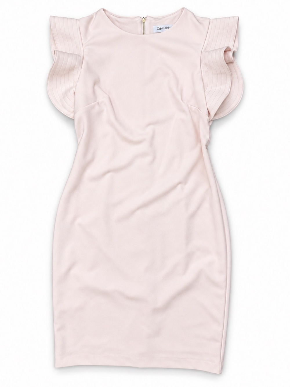 Calvin Klein Blush Flutter Sleeve Dress Size 6